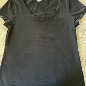 H&M Black Fitted Short Sleeve T-Shirt
